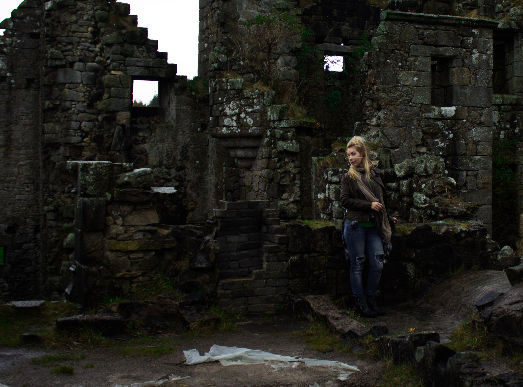 abandoned castle ruins in scotland